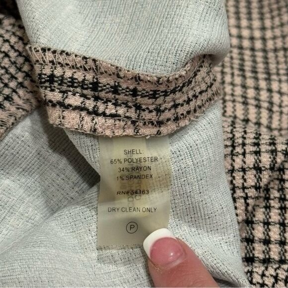 Calvin Klein Mauve and Black Striped Short Sleeve Midi Dress Career Capsule S/M - Picture 8 of 10